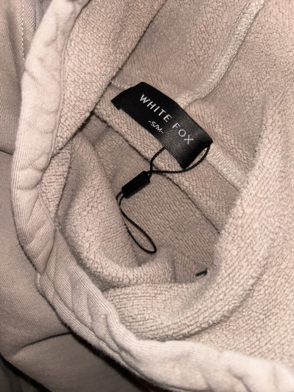 White Fox Light Gray Crewneck Hoodie - Picture 3 of 3